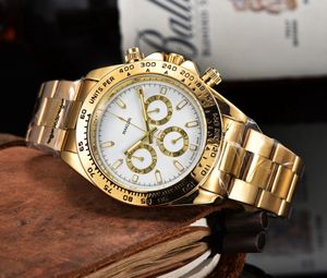 Luxe klassiek horloge voor heren Designer automatisch mechanisch drie ogen mode herenhorloges roestvrij staal waterdichte horloges saffierhorloges montre de luxe