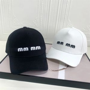 Chapeau de soleil neutre classique de luxe hommes femmes designers casquette casquettes de sport noir blanc couleur unie lettre MI U chapeaux de baseball en plein air