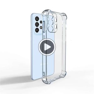 Funda de teléfono transparente de lujo para Samsung A53 5G A54, funda trasera a prueba de golpes para Samsung S22 S21 S23 Ultra A52 A72 A73 A33 A13 A32