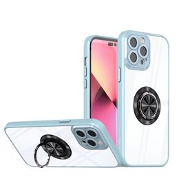 Coque de téléphone de luxe avec anneau Transparent, étui de Protection d'objectif d'appareil photo pour iPhone 11 12 13 14 Pro Max Plus