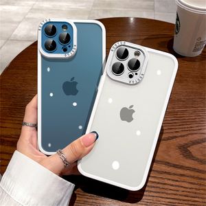 Coque de luxe en acrylique dur et transparent, armure antichoc, souple, une pièce, pour iPhone 13, 12, 11 Pro Max, Protection d'appareil photo en verre