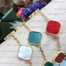 Luxe klaver armband bangle designer sieraden voor vrouwen 20 stijl cleef liefde charme armbanden geschenken goud zilver vijf bloemen ketting kerst 4/vier klavertje armbanden