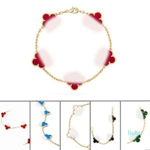 Bracelet trèfle de luxe, bijoux de créateur pour femmes, cleef love, bracelets porte-bonheur, cadeaux de noël, 2834
