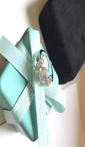 Luxe clusterringen Designer Top Sterling Silver Bow Ribbon Zirkon Charm Ring voor vrouwen met doos bruiloft verloving sieraden voor B1765647