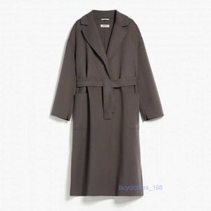 Manteau de luxe Cachemire Coat Cherner Womens Wool Blend Blend Mabe