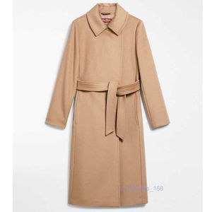 Manteau de luxe en mante de cachemire manteau mépris de laine pour femmes