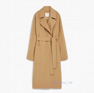 Luxury Coat Cashmere Coat Designer Coat Womens Wool Blend Coat SportMaxs 2024 Printh / Summer NOUVEAU PRODUIT CHEUR DE MIEUR