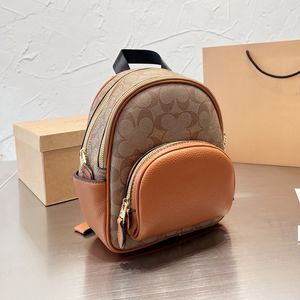 Compuesto de lujo Lovely Mini Pack Designer Classic Mochila pequeña Alta calidad Casual Working Leather Shoulders Coac Track Bags Totes Belt Strap Bag Tamaño 25x18cm
