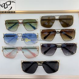 Luxury Cool Designer Sunglasses Protect Eyes Eyes Men Femmes Multicolor Sunglass UV400 Protective Goggle Sun Verres Top Quality Classic Design Courte-vue Mod9093