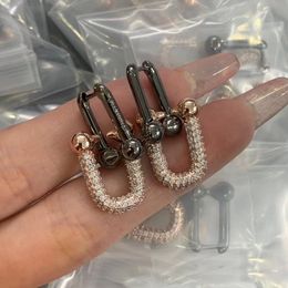 Pendientes de cobre de lujo para mujer, conjunto de pendientes a la moda para chicas, joyería de diseñador, pendiente, regalo de San Valentín, compromiso para