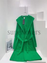 Robes de coton de luxe Vérices de sommeil Femmes Automne serviette de robe de chambre chaude hiver