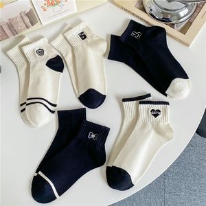 Luxe katoenen sok klassieke designer letter kous comfortabele sokken