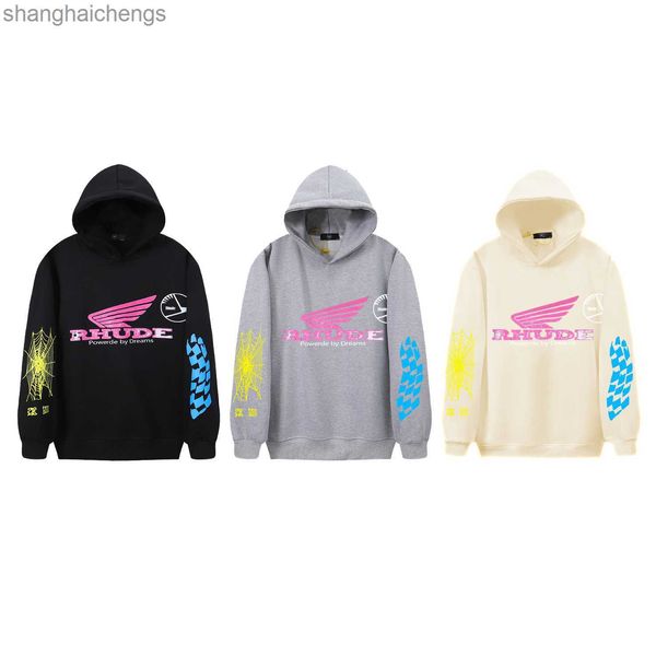 Coundre de luxe Designer de qualité supérieure Hoodies à capuche Trendy Motorcycle Spider Hip-Hop Sweat à sweat décontracté pour les hommes avec logo