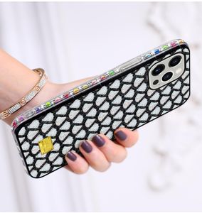 Luxe creatief bling shell patroon diamant bumper telefoonhoesjes voor iPhone 13 12 mini 11 pro xr xs max x 8 7 6 SE2 plus nieuwste TPU 6669183