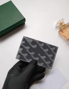 Titular de la tarjeta de crédito de lujo Monedero Cartera de diseñador Monederos de cuero para hombres Monedero para damas Carpeta de cuero de alta calidad Bolso de moda Mini carteras de tamaño pequeño con cajas