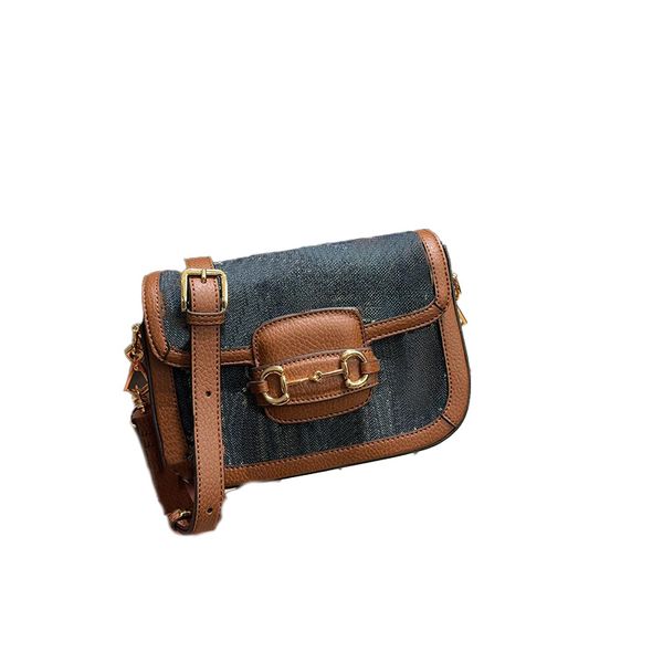 Estilo único de bolso de silla de montar retro de lujo de lujo, bolso de cuerpo cruzado de hombro todo en uno para que las mujeres lideren la tendencia