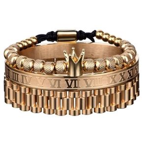 Bracelet Roman Roman Roman Luxury Band de montre 12 mm Dudes en acier inoxydable Rollie Hip Hop Macré