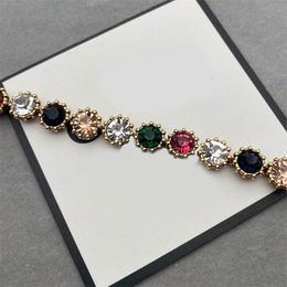 Brazalete de cristal de lujo dijes de diamantes chapado en oro Pulsera para hombre diseñador de joyas mujeres brazalete perlas cumpleaños punk ins flores cjewelers amor pulseras E23