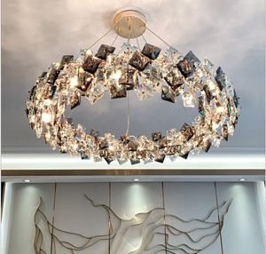 Luxe kristallen home kroonluchter voor woonkamer slaapkamer hotel lobby opknoping lamp moderne minimalistische creatieve verlichting