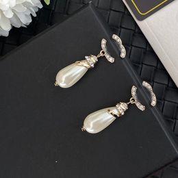 Boucles d'oreilles en cristal de cristal de luxe étal