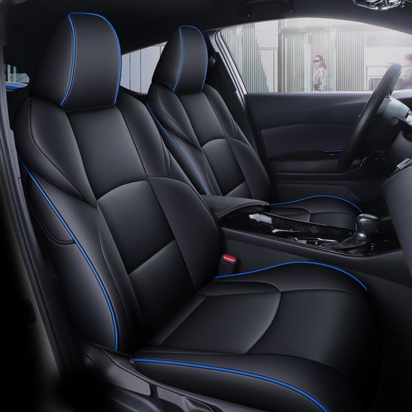 Housses de siège de voiture personnalisées de luxe pour Toyota CHR coussin de siège en cuir imperméable ensemble complet d'accessoires de protection