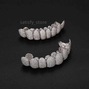 Vvs de luxe VVS Moisanite Grillz Iced Out Diamond S925 Sterling Silver Bling Grills dents Grillz pour hommes