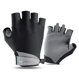 Gants de vélo de Vélo de luxe à cyclisme Anti-Sweat Hommes Hommes Femmes Demi-doigt Sports Pêche Gant respirant