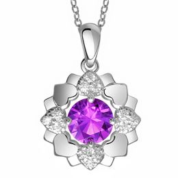 Luxe CZ cristal flocon de neige pendentif colliers pour femmes charme AAA brillant clavicule chaîne argent Chokers colliers bijoux