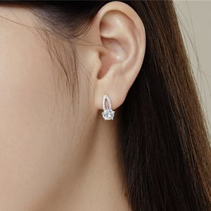 luxe cz stud oorbellen designer voor vrouwen 925 sterling zilver diamanten hart roze blauw groene zirkonia 18k gouden oorbel sieraden vrouw wo show vriend moeder geschenkdoos