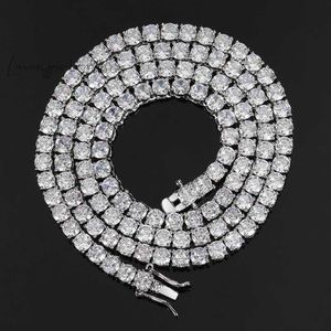 Luxe CZ Zirkoon Iced Out Diamond Men kettingen Choker Moissanite Tennis Chain Necklace voor dames hiphop sieraden 3 mm 5 mm 6 mm 6 mm