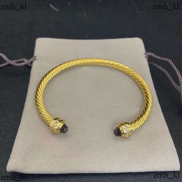 Luxury David Yurma Pulsera Pulseras de cable Diseñador Joyas Mujeres Men Silver Gold Pearl Head X Prazalete en forma de Joyería David Jewelys Regalo de Navidad 5 mm 637