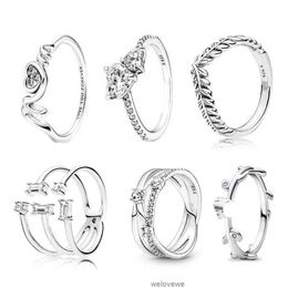 Luxo deslumbrante tira zircônia cúbica pan 925 prata anel de punho aberto para mulheres casamento noivado jóias finas 2023 tendência
