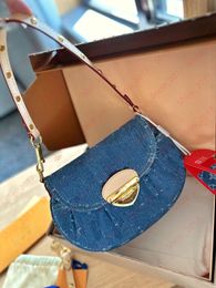 Sac en denim de luxe SUNSET Sac à bandoulière sous les bras Designer Remix Cross Body Totes Sac à main Mode Printemps Sac Femmes Messenger Portefeuille Bourse Sac à dos M46829 Bandoulière