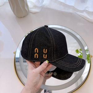 Gorra de béisbol de mezclilla de lujo para hombres, sombreros de viaje de moda para mujeres, gorras de bola bordadas, sombrero de diseñador