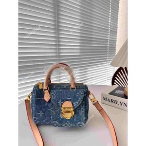 Luxe denim kussentas designer tas dames Boston tassen bowlingtassen mode crossbody portemonnee designer schoudertas handtas