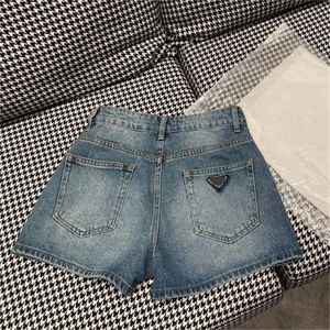 Luxe denim shorts for Women Designer Letter Badge broek mode High Taille Woman Short Pant Hip Hop Streetwear Jeans