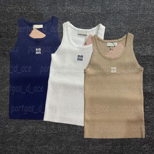 Luxe Brief Gebreide Tanks Designer Dames Mouwloos Singlet Tops Sexy Zomer Elegant Vest Singlets