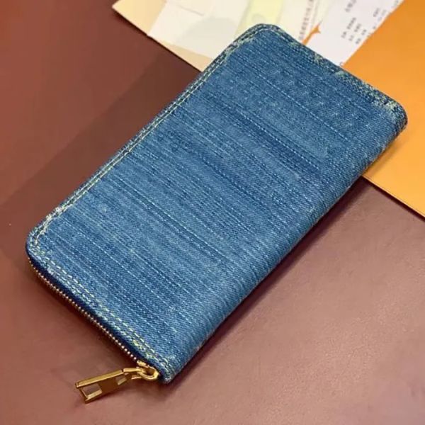 Portefeuille de portefeuille de denim Luxur