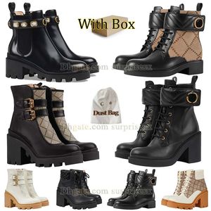 Luxe woestijnlaarzen Martin-laarzen voor dames Leren laars met rits Enkellaars Veterlaars Platformlaars Snowboots Oxford laars Rubberen laars Legerlaarzen Buitenzoollaars met doos