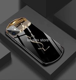 Case de téléphone en verre trempé de maquillage de miroir de luxe pour iPhone 11 13 12 Pro Max XR xs 7 8 Plus Back Cove Full Protective Ant8777372