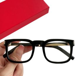 Luxe Desig Men modèle étoile cadre carré concis 58l1 51-23-145 lunettes de vue en métal planche parfaite pour lunettes de vue lunettes étui complet