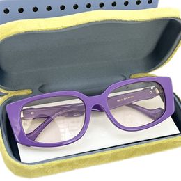 Luxury Desig Femmes Individues Purple Plank Sunglasses UV400 Plano Frame15S34 Italie ACÉTATES IMPORTÉ