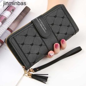 Luxe design tas winkel groothandel en winkels lange portemonnee dames nieuwe 2023 Japan Zuid -Korea grote capaciteit mobiele telefoon gespelde taille cross body casual handtas