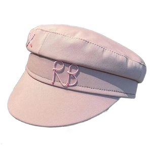 Luxe Design Merk Militaire Cap Voor Dames Heren Letters Sboy Hoed Student Outdoor Party 240220