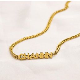 Collier de marque de conception de luxe 18K Colliers plaqués d'or