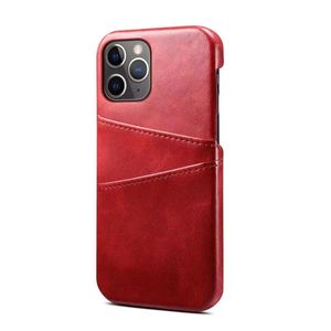 Luxe ontwerp kalfsafdrukleren PU+TPUCases voor Apple iPhone14/15 (Pro Max) Volledige omslagbeveiliging Cases Natural Touch Hidden Card Slot