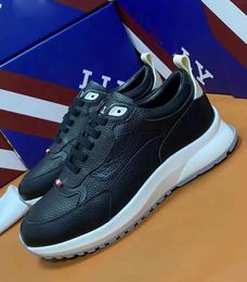 Luxe Ontwerp Dave Sneakers Schoenen Graanleer Heren Runner Sport Wit Zwart Veterschoenen Technische Stof Mesh Heren Casual Wandelen EU38-45.BOX