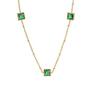 Luxe ontwerp smaragd edelsteen hanger ketting armband bruiloft sieraden voor vrouwencadeau