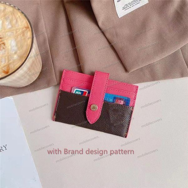 Carpeta con nombre de diseño de lujo, mini bolsa para dinero con ranura para tarjeta bancaria y 3 pegatinas para tarjetas de recogida, bolsa de almacenamiento