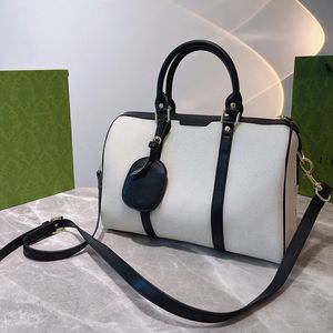 Design de luxe motif de lettre d'impression sac pour femme en cuir de haute qualité blanc noir sacs de voyage Style unisexe haute capacité sac à main unisexe